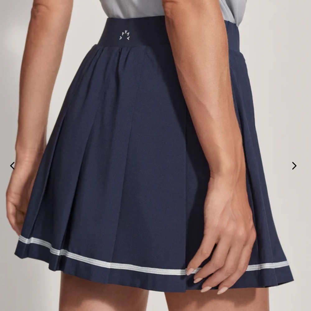 Classic Navy Pleated Skirt